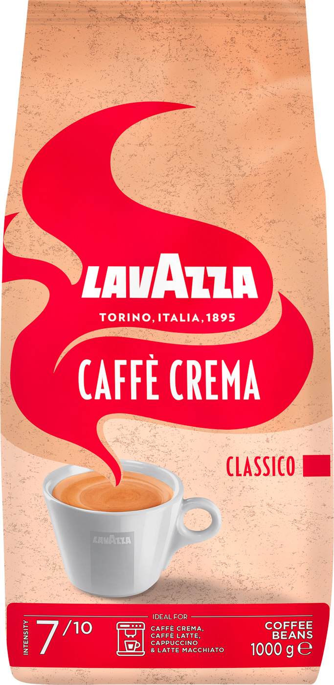Lavazza Caffe Crema, Kaffee, Bohnen Inhalt: 1000g.