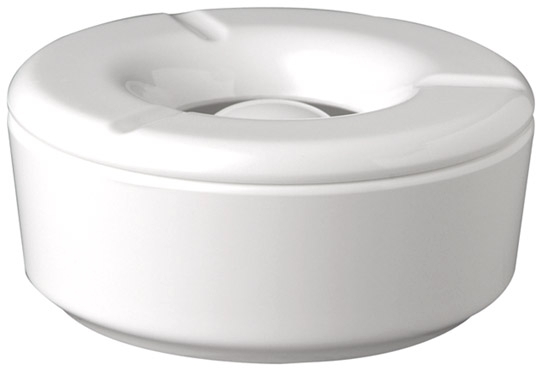 Windaschenbecher -CASUAL- Ø 11,5 cm, H: 5 cm Melamin, weiß spülmaschinengeeignet nicht mikrowellengeeignet nicht Backofen