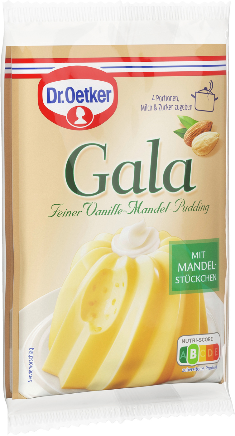 Dr. Oetker Gala Vanille Mandel Pudding 2er Pack