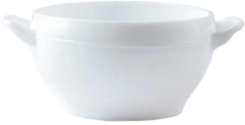 Uni Zwiebelsuppentasse 54cl * - stapelbar mit Henkel - Luminarc Blanc (gehärtet)