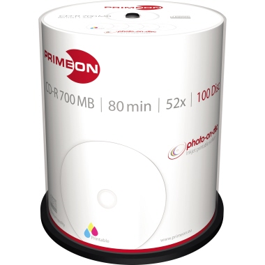 PRIMEON CD-R 700Mbyte 52x 100 St./Pack.