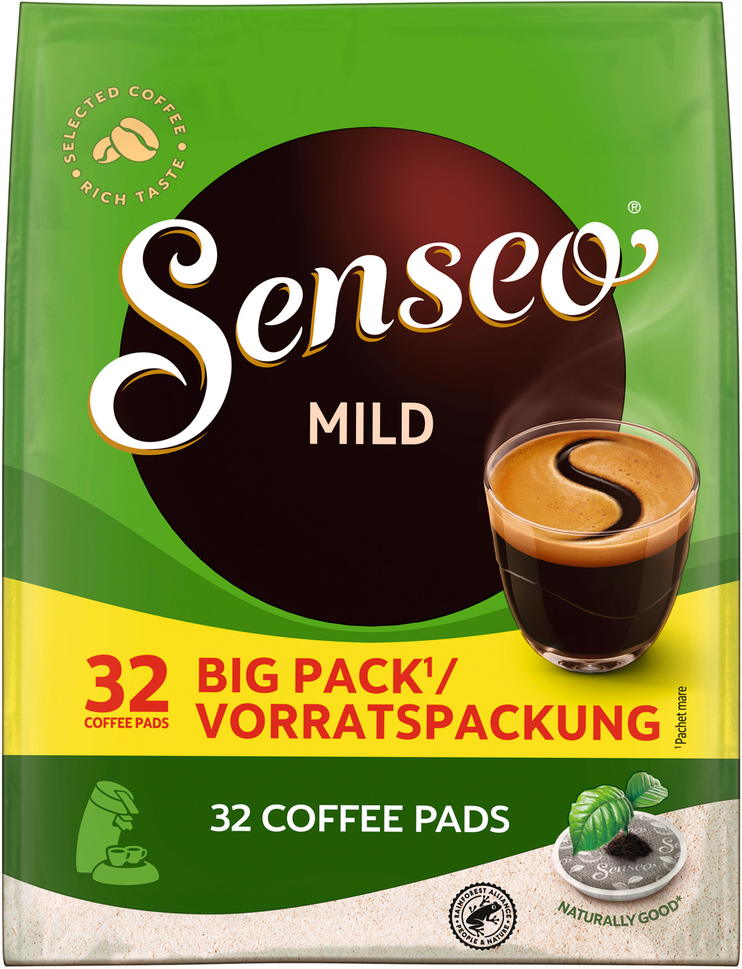 Senseo Cafe Mild Pads 32er, Inhalt: 222G, Kaffee