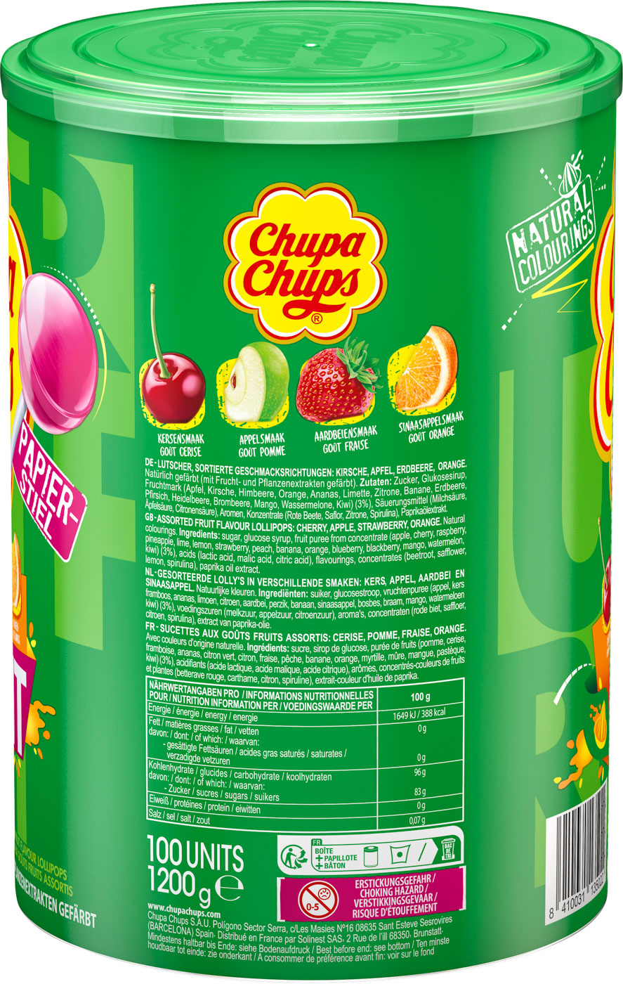 Chupa Chups Fruchtlutscher 100 Stück