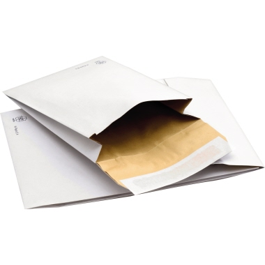 Papierpolstertasche mit Haftklebung Papier weiß 50 St./Pack., Innenmaße: 280 x 400 mm (B x H), Verwendung für
