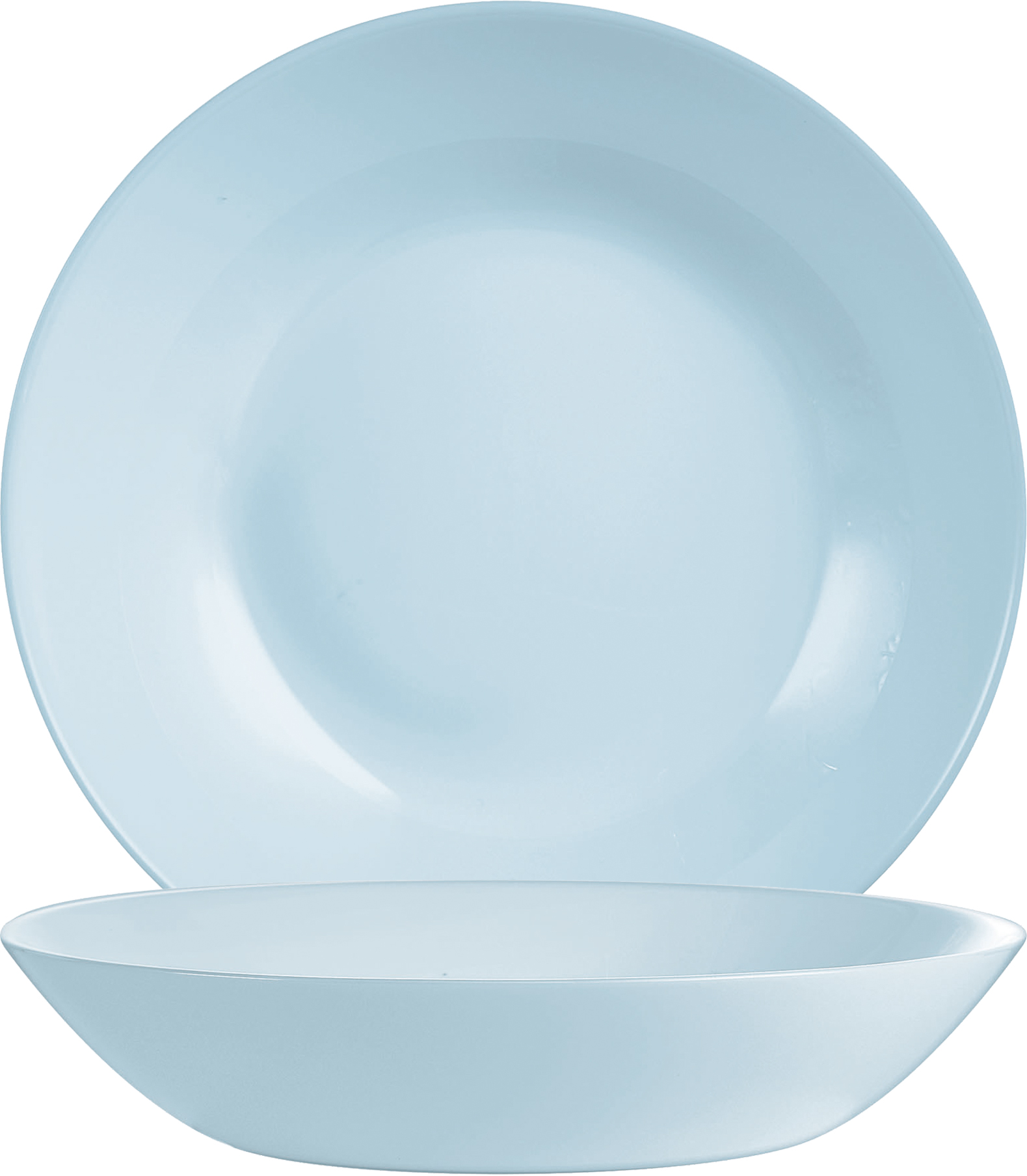 Suppenteller DIWALI, Farbe: Paradise blue, Durchmesser: 20 cm, Coupteller - ohne breite Fahne Opalglas (gehärtet)