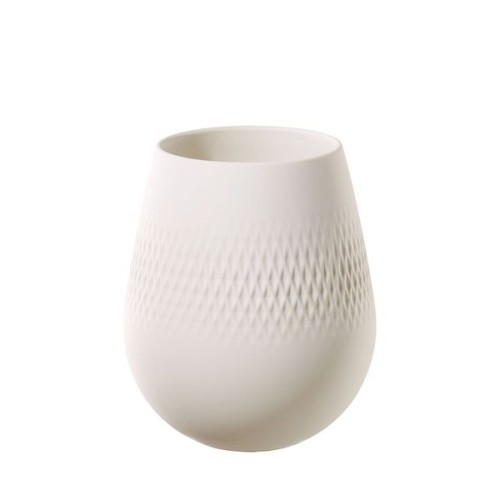 Villeroy & Boch Manufacture Collier blanc Vase Carré klein, Inhalt: 1,1 l