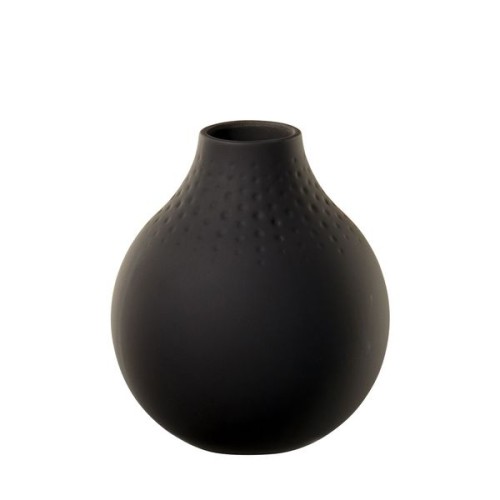 Villeroy & Boch Manufacture Collier noir Vase Perle klein, Inhalt: 0,53 l