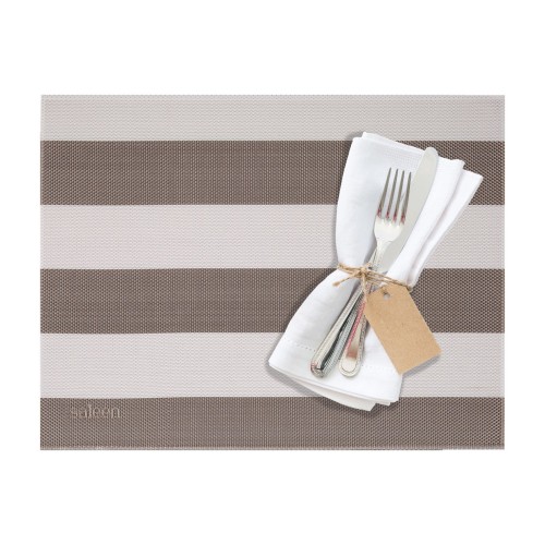 Westmark Tischset »Stripes«, 42 x 32 cm, beige/weiß