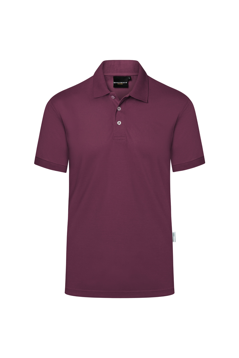 Herren Workwear Poloshirt Modern-Flair, aus nachhaltigem Material , GR. XL , Farbe: aubergine , von Karlowsky