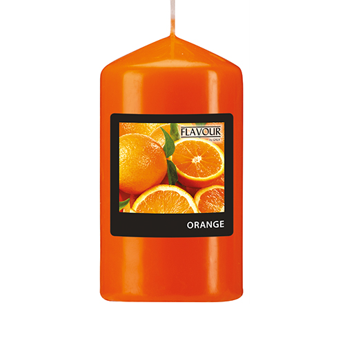 Flavour by GALA Duft-Stumpenkerze Ø 58 mm · 110 mm orange - Orange von Flavour by GALA
