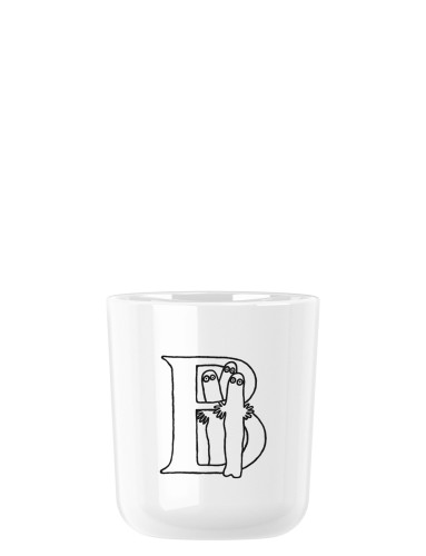Moomin ABC Tasse - B 0.2 l. weiß, Maße: 74 x 74 x 83 mm