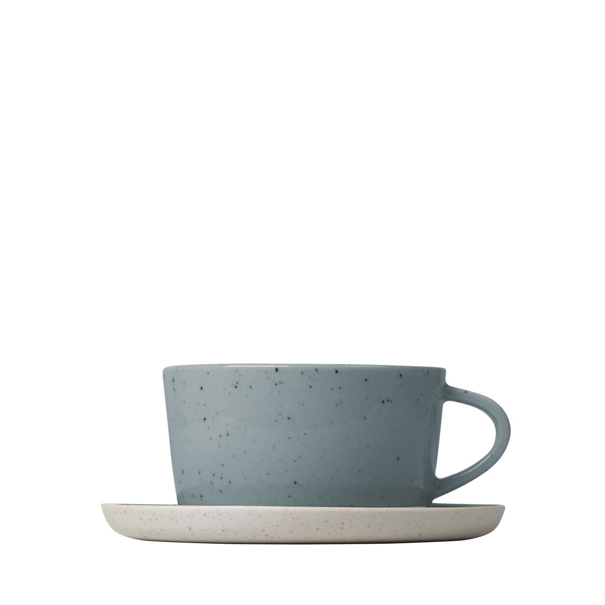 Set 2 Kaffeetassen -SABLO- Stone 150 ml, 4 tlg. , Ø 8,5 cm, Ø 12 cm. Material: Keramik. Von Blomus.