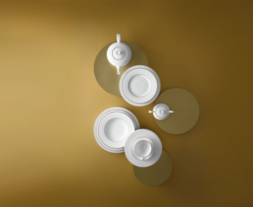 Villeroy & Boch Schüssel rund, 23 cm Durchmesser, Serie Anmut Gold
