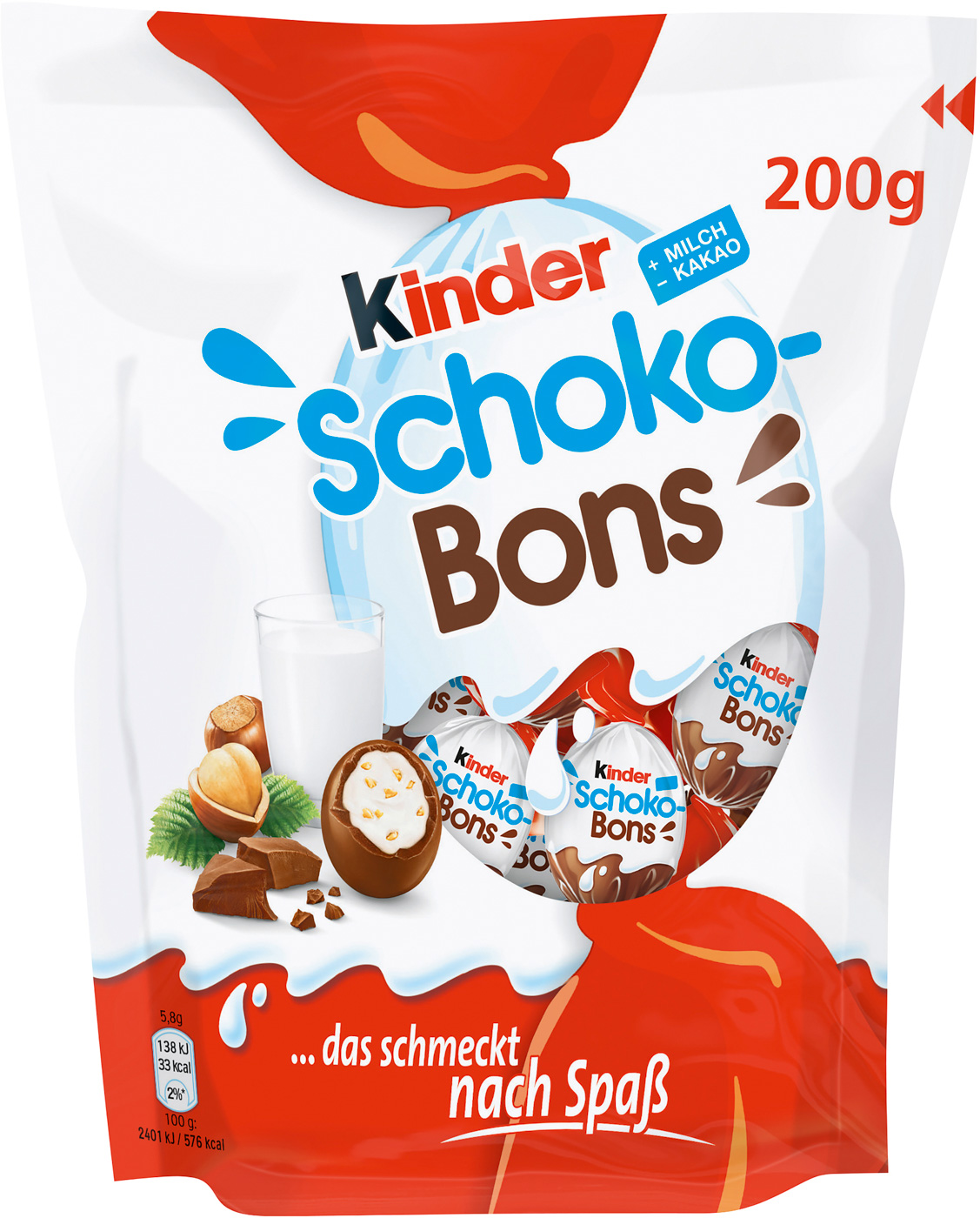 Ferrero Kinder Schoko Bons Inhalt: 34 Stück, 200g.