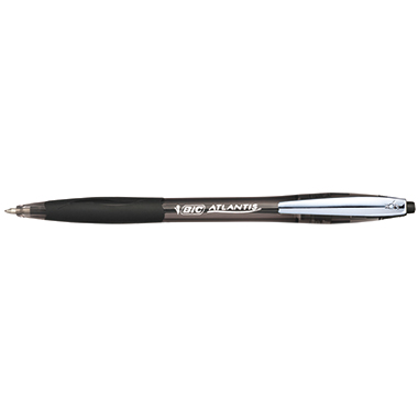 BIC® Kugelschreiber ATLANTIS Soft 0,4mm schwarz dokumentenecht Farbe des Schaftes: schwarz