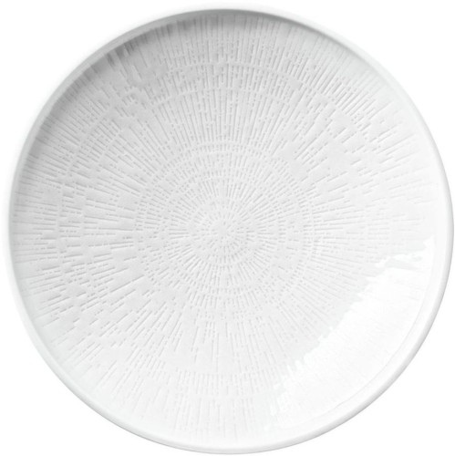 Schönwald Kollektion Shiro, Teller aus Porzellan, tief, coup, mit Struktur, 26 cm, weiß