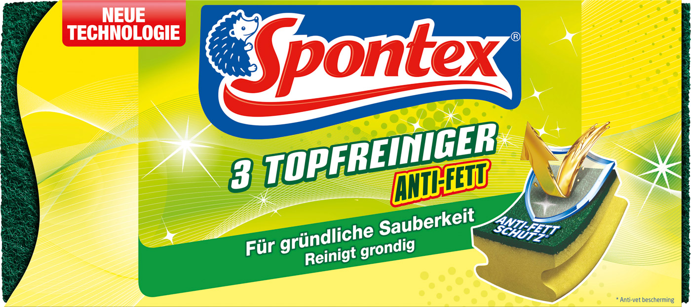 Spontex Topfreiniger Anti - Fett 3 Stück