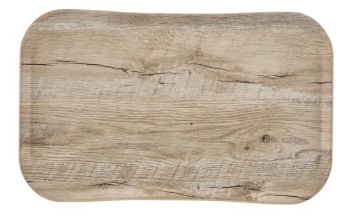 Versa Century Polyester Holzoptik Tablett 32,5 x 53 cm Eiche hell von Cambro