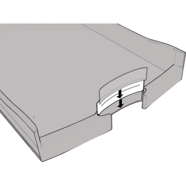 HAN Schubladenbox IMPULS 4 Schubfächer DIN A4, DIN C4 Polystyrol Gehäusefarbe: schwarz Farbe der Schublade: schwarz