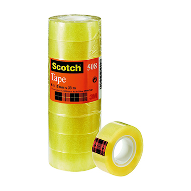 Scotch® Klebefilm 508 15 mm x 33 m (B x L) nicht beidseitig klebend Polypropylen 10 St./Pack.