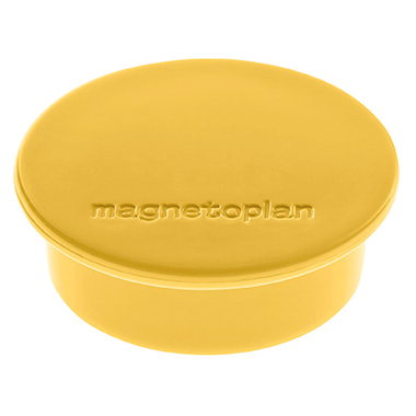 magnetoplan® Magnet Discofix Color 40 x 13 mm (Ø x H) 40mm 2,2kg Ferrit gelb 10 St./Pack.