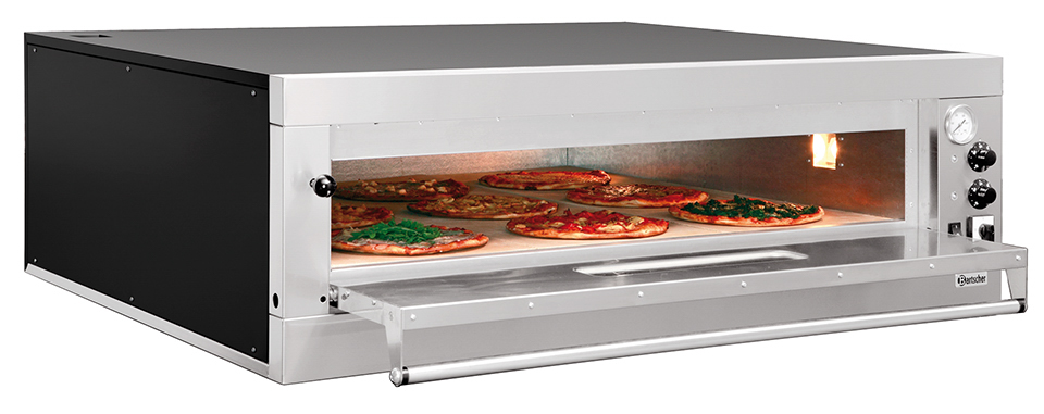 Bartscher Pizzaofen ET 105, 1BK 1050x1050 |Spannung: 400 V | Maße: 131 x 127 x 42,0 cm.Gewicht: 143 kg