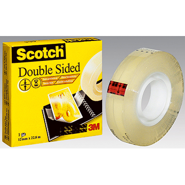 Scotch® Klebefilm 12,7 mm x 22,8 m (B x L) beidseitig klebend Zelluloseacetat