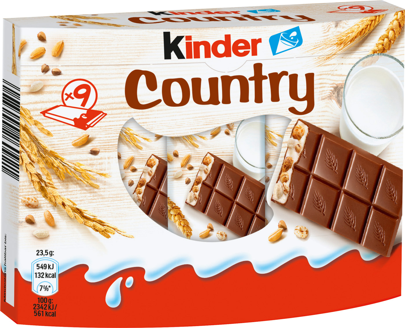 Ferrero Kinder Country 9er Pack 216G