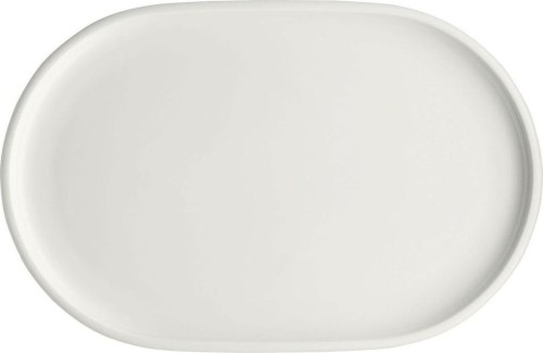 Schönwald Kollektion Shiro, Platte aus Porzellan, coup, oval, 36 x 23 cm, weiß