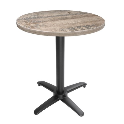 Bolero klappbarer Tischfuß mit Fußkreuz Aluminium schwarz 72cm hoch. Tischfuß mit vorgebohrten Löchern für jede