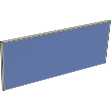 Tischtrennwand System 41 Schallabsorberklasse: C 1.400 x 600 x 41 mm (B x H x T) Lucia Stoff blau, Verwendung für