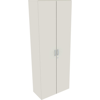Geramöbel Flügeltürenschrank Flex 80 x 216 x 42 cm (B x H x T) 6 Fachböden Dreischicht-Feinspan Farbe: weiß