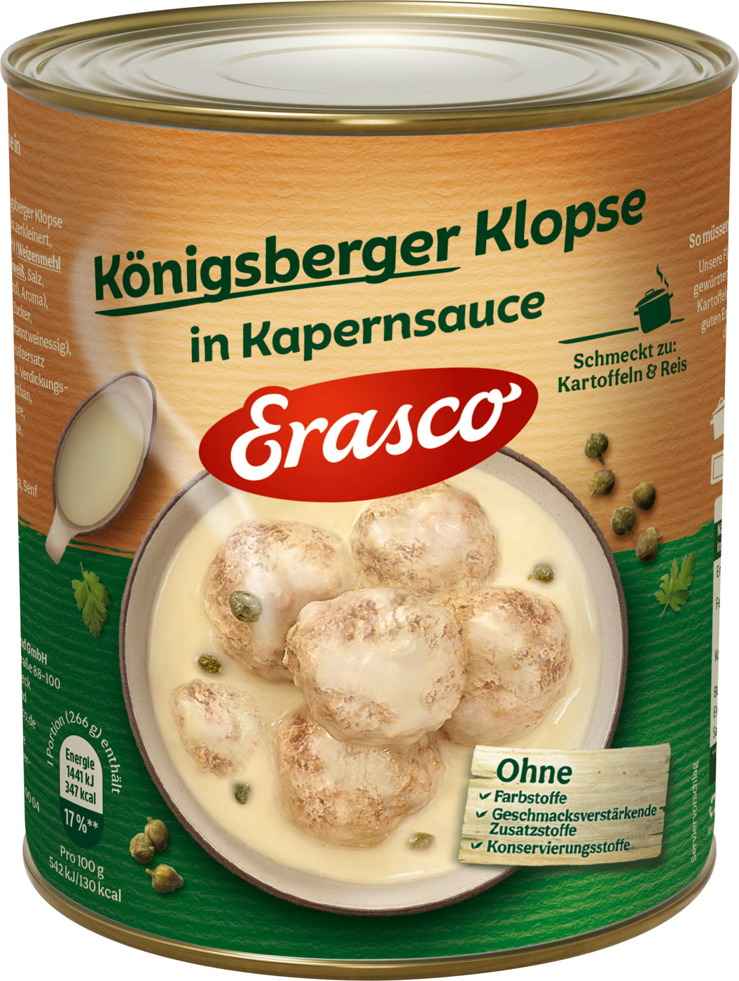 Erasco Königsberger Klopse 800G