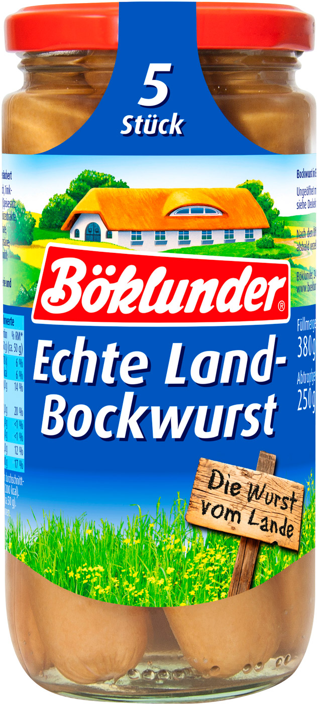 Böklunder Land-Bockwurst 5er Pack 250G