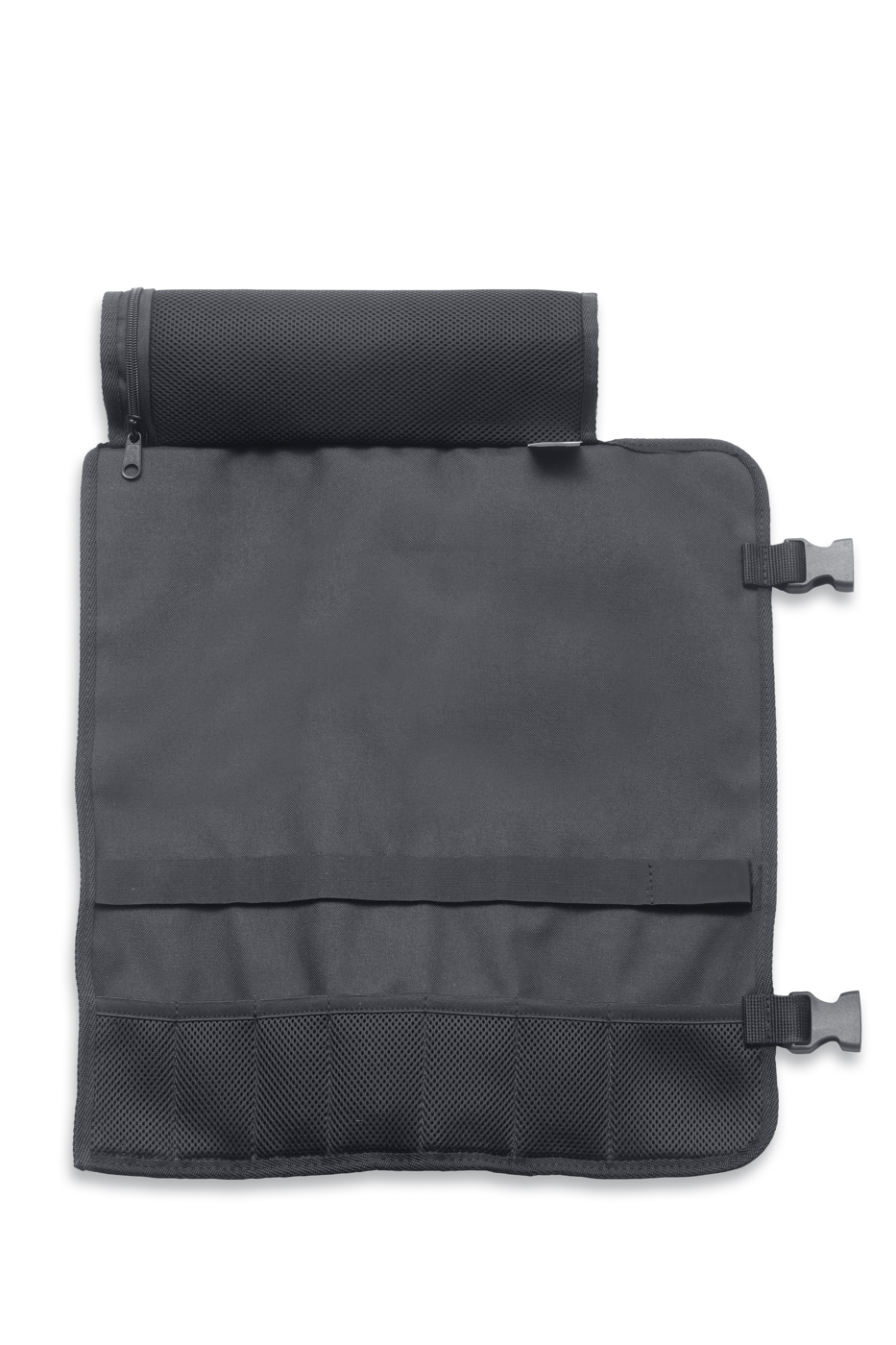 Dick schwarze Stoffrolltasche 50(L) x 43(B)cm