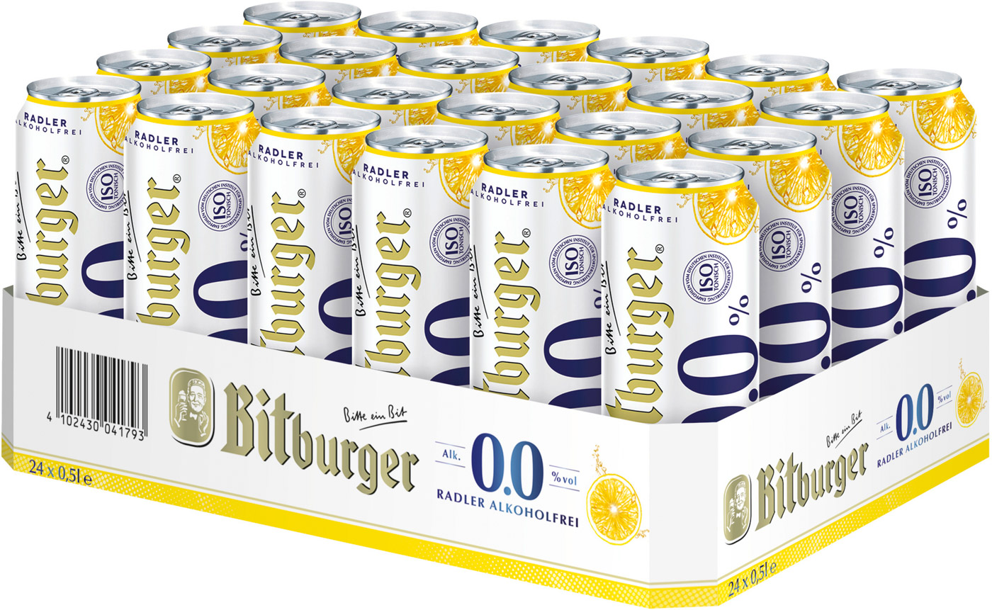 Bitburger Radler Alkoholfrei 0,5L Dose Mehrwegartikel (inkl. Pfand)