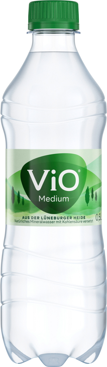 Vio Mineralwasser Medium 0,5L Flasche Mehrwegartikel