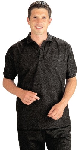 Poloshirt schwarz Größe: M