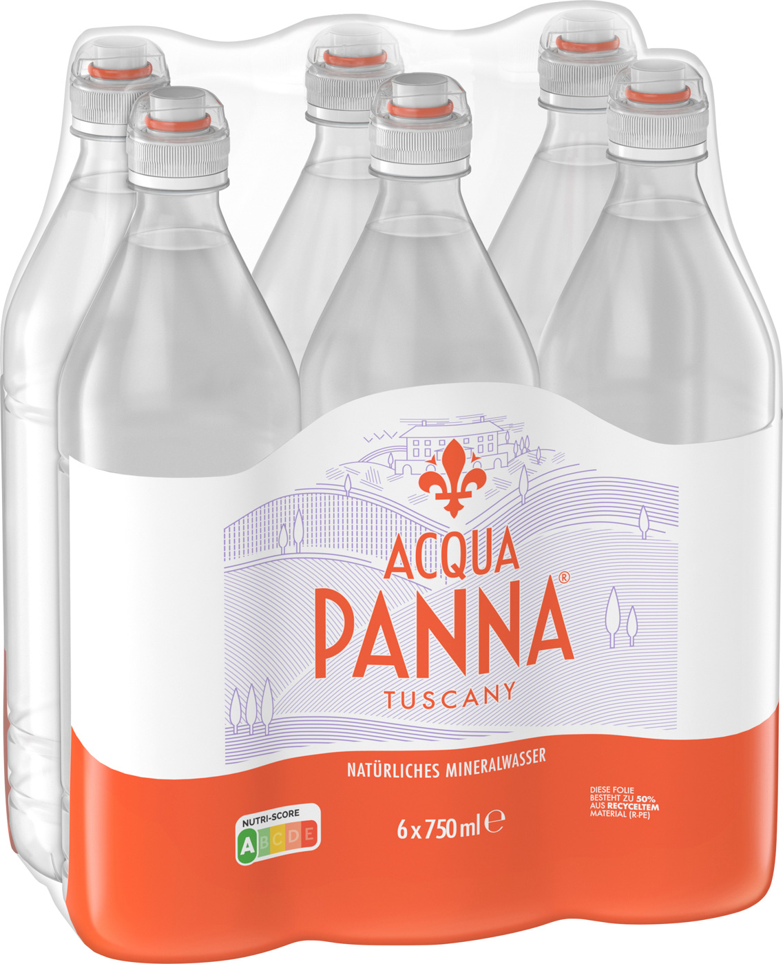 Acqua Panna Mineralwasser still PET 0,75L Flasche Mehrwegartikel (inkl. Pfand)