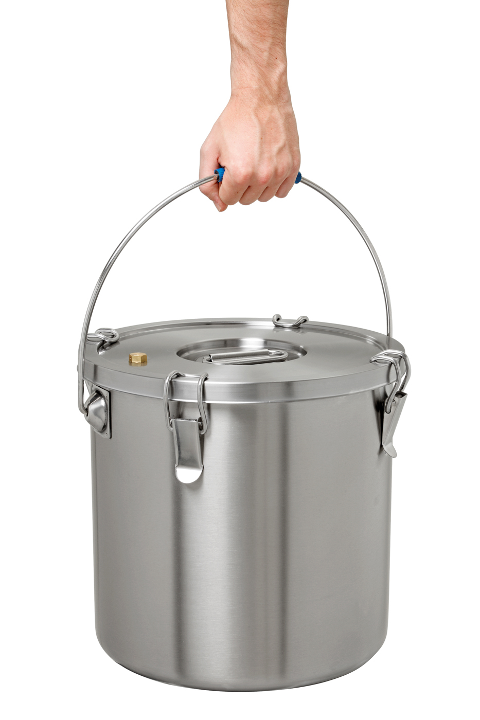 Bartscher Thermo Transportbehälter 20L, CNS |Ablasshahn: Nein | Maße: 34,3 x 34,3 x 34,5 cm.Gewicht: 6,6 kg