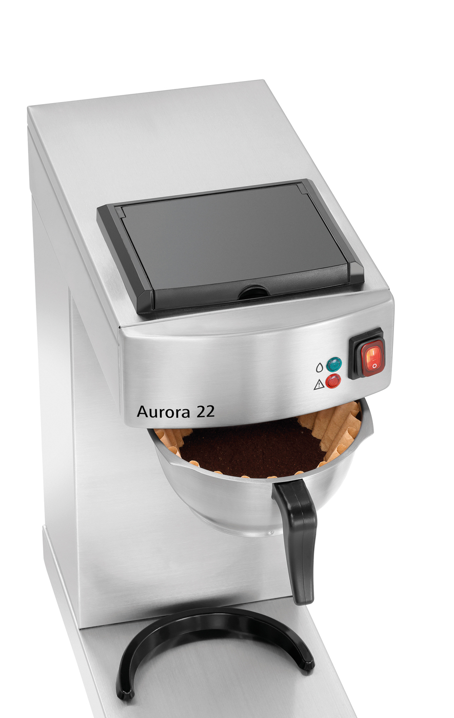 Bartscher Kaffeemaschine Aurora 22 | Steuerung:Kippschalter | Maße: 21,5 x 40,5 x 52,0 cm.Gewicht: 8 kg