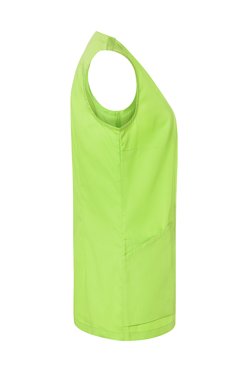 Ärmelloser Damenkasack Essential, aus nachhalt. Material , 65% GRS Cert. Rec. Polyester / 35% Convent. Cotton - Gr. 40 - smaragdgrün - von