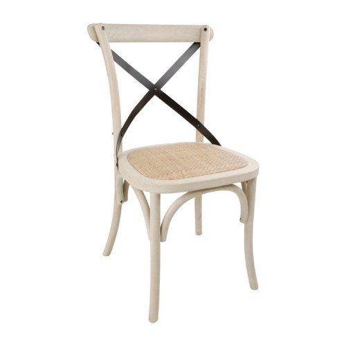 2 Stück Bolero Esszimmerstühle Eichenholz ecru. Sitzhöhe 47cm. 2 Stück, Sitzhöhe: 47cm, 88 x 46 x 54cm, Eichenholz und