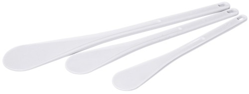 Rührspatel aus weißem Exoglass®, hitzeresistent bis +220C, bruchfest, sehr robust, mit Aufhängeöse Länge: 40 cm, Breite: 6,5