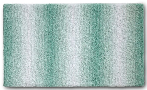 Kela Badematte Ombre aus 100% Polyester, jadegrün, ca. 1200mm x 700mm x 37mm (L x B x H)
