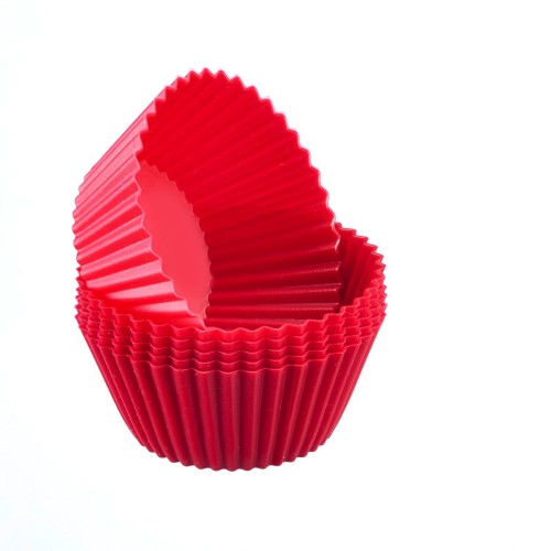 Westmark 6 Silikon Muffinformen, ø 7 cm, rot