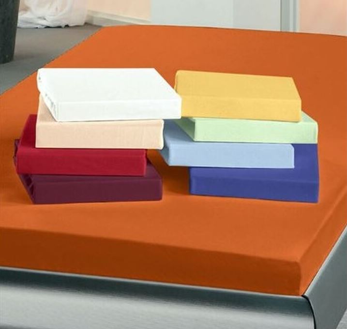 Kinder - Jersey-Spannbettlaken aus 100% Baumwolle, 70/140 cm Kinderbettgröße, Farbe: Weiß, Made in Germany