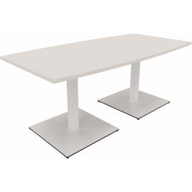 Konferenztisch communication 1.800 x 720 x 800/900 mm (B x H x T) Holz Farbe der Tischplatte: diamantweiß