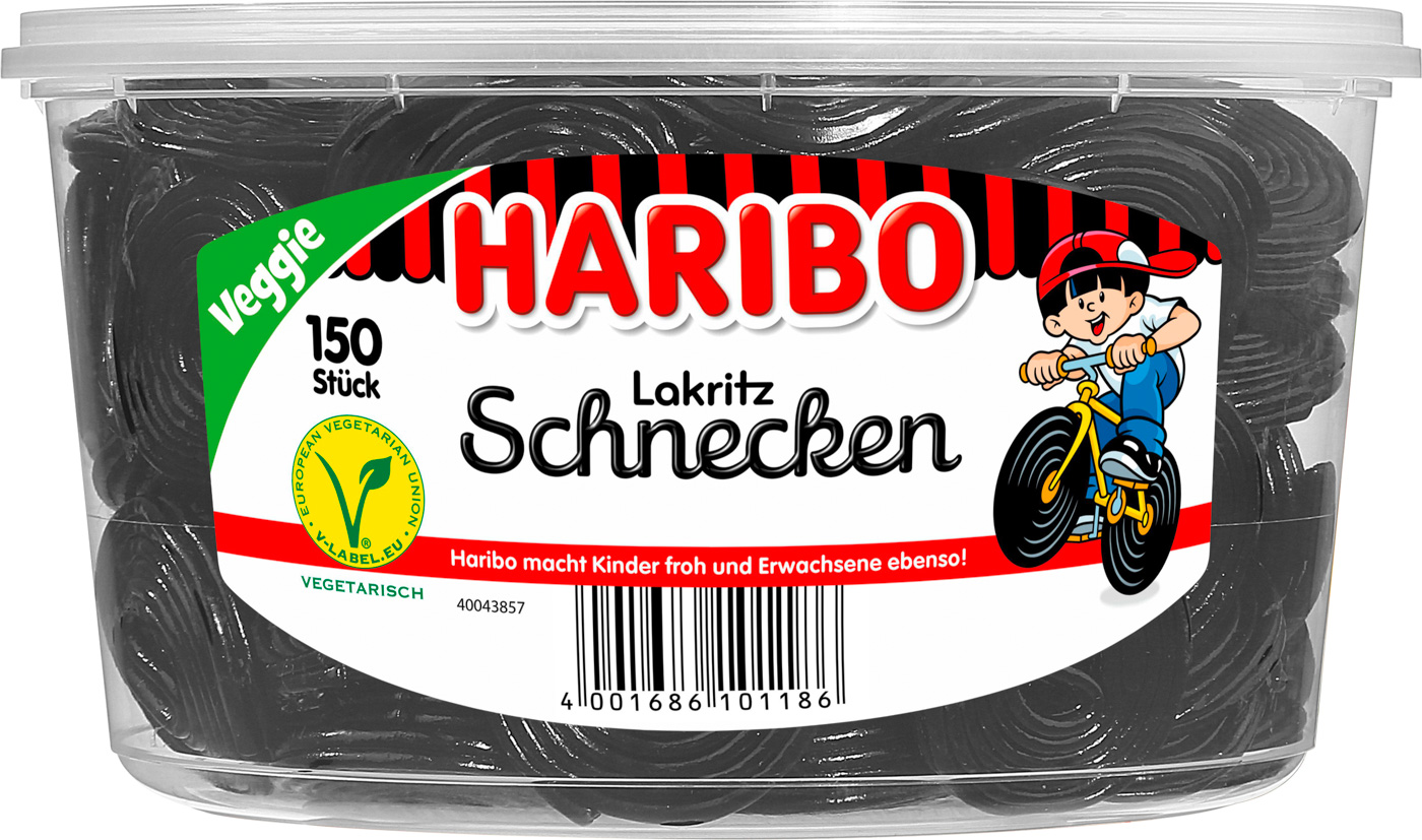 Haribo Lakritz Schnecken 150 Stück