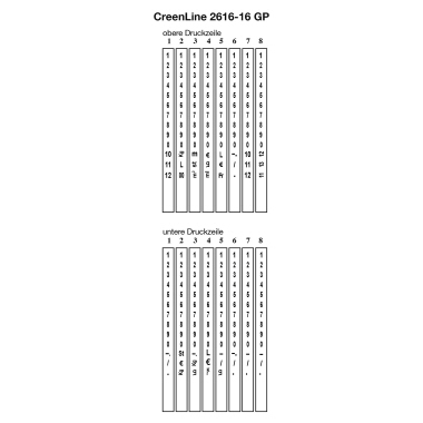 CreenLine Preisauszeichnungsgerät CL 26.16-16 GP 2 Druckzeilen 8 Zeichen/Zeile Kunststoff anthrazit